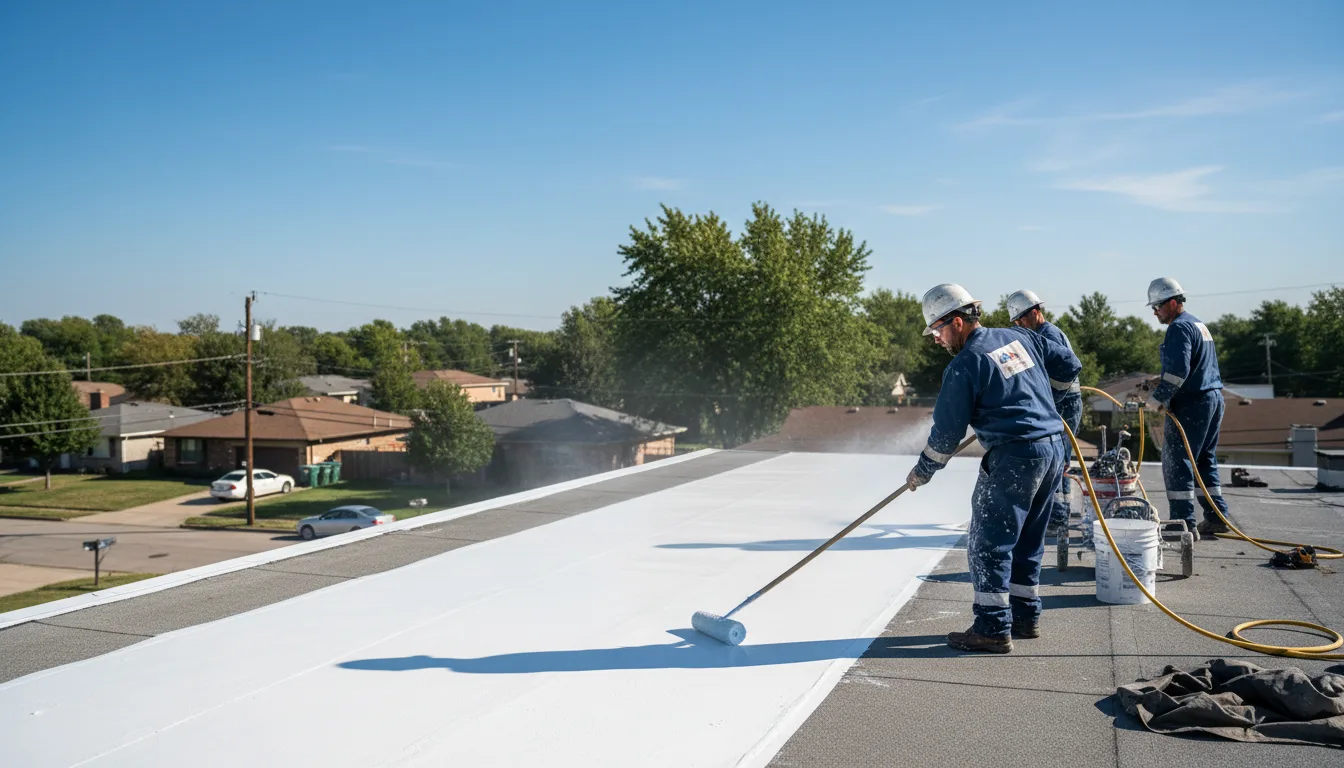 Commercial roof coating in Green Lane, PA near me